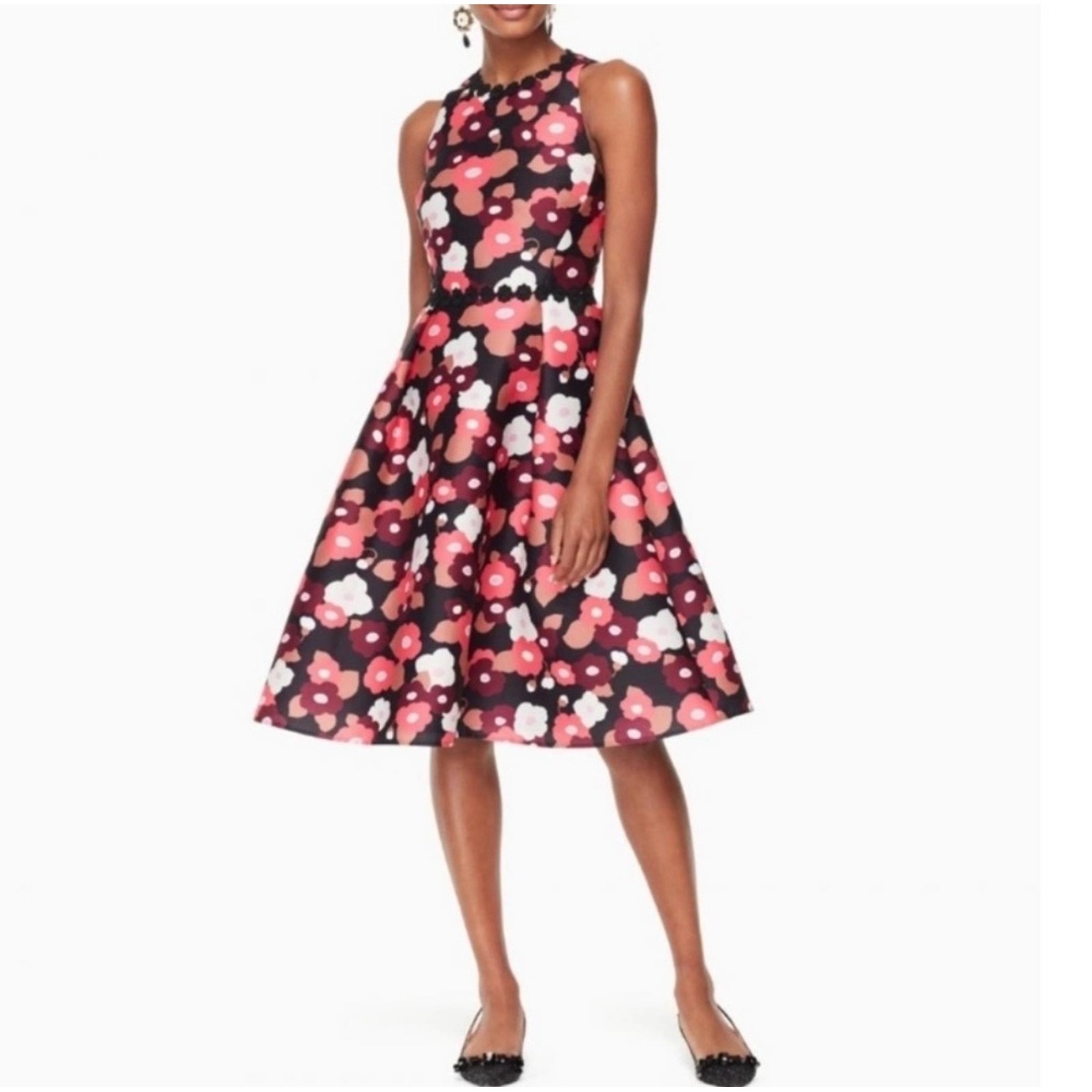 Kate Spade Blooming Mikado Floral Dress Size 4